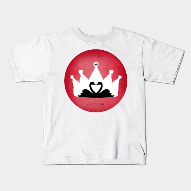 SWAN QUEEN │1 Kids T-Shirt by EnchantedSwans